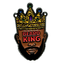 Load image into Gallery viewer, Beard King Enamel Pin
