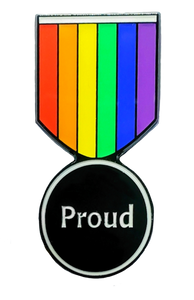 LGBTQIA+ Proud Medal Pin