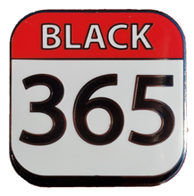 Load image into Gallery viewer, Black 365 Calender Enamel Pin
