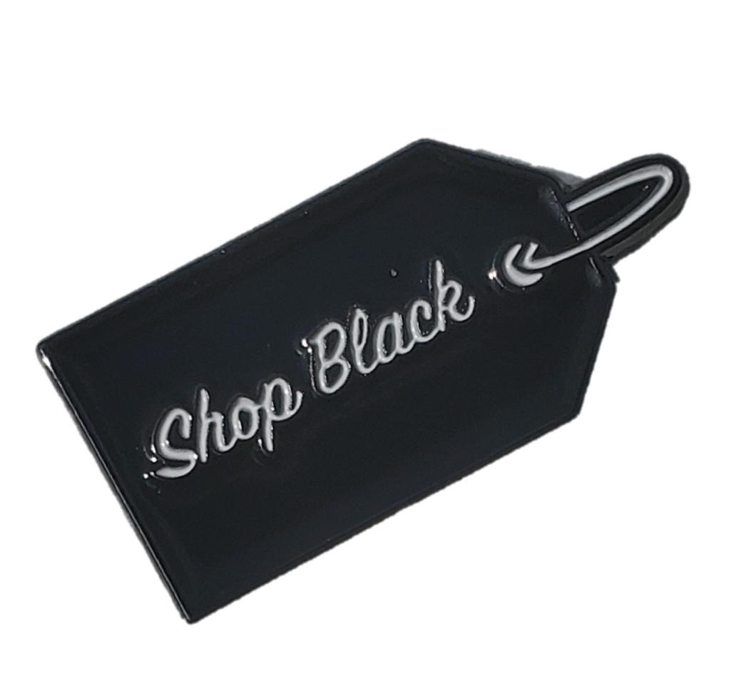 Shop Black Tag Enamel Pin 